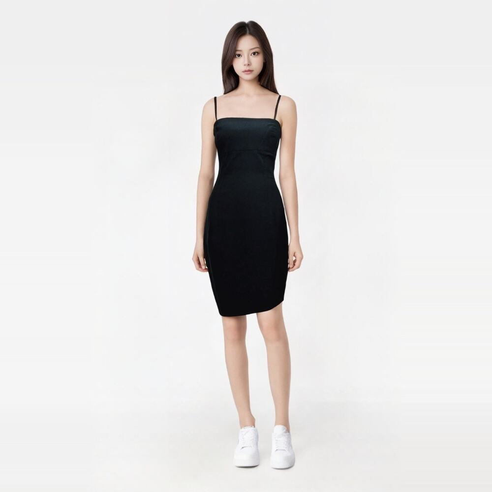 Guess USA Convertible Little Black Dress Bodycon NWOT